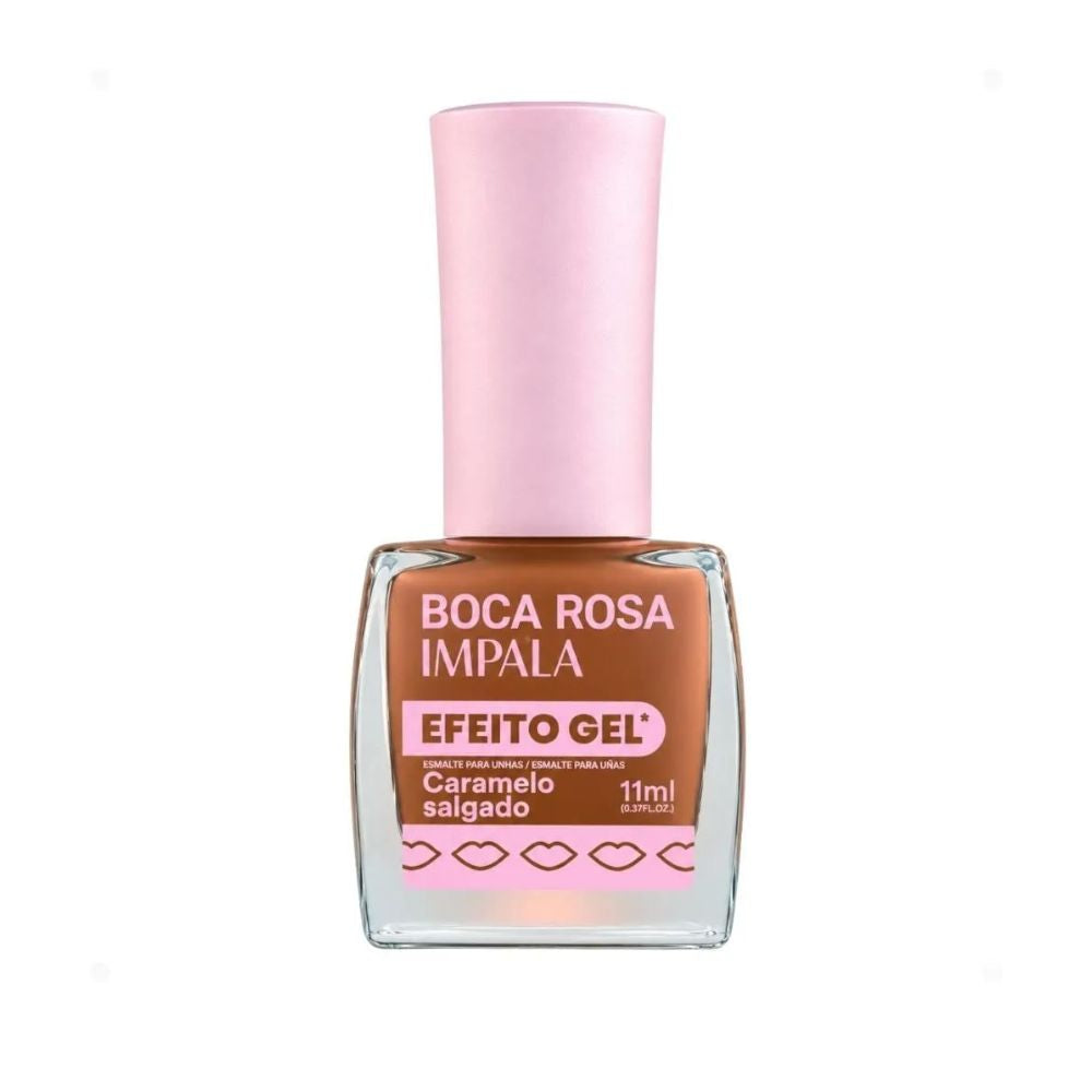 Esmalte Impala Efeito Gel Cremoso Boca Rosa Caramelo Salgado 11ml