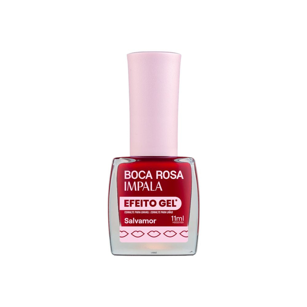 Esmalte Impala Efeito Gel Cremoso Boca Rosa Salvamor 11ml