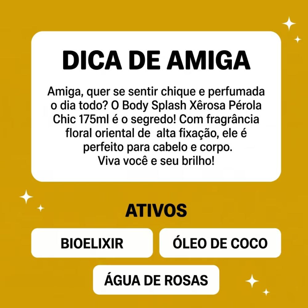 Body Splash Xerosa Salon Line Pérola Chic 175ml