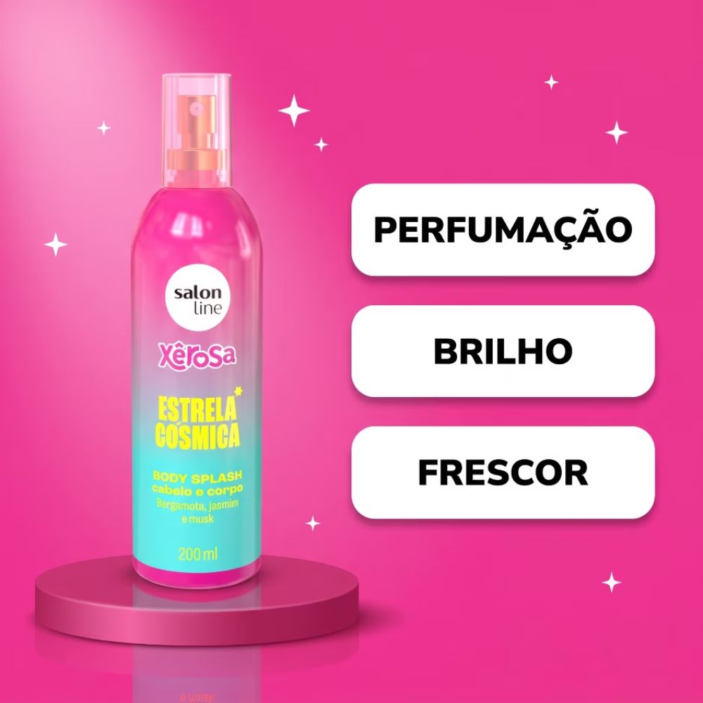 Body Splash Xerosa Salon Line Estrela Cosmica 200ml