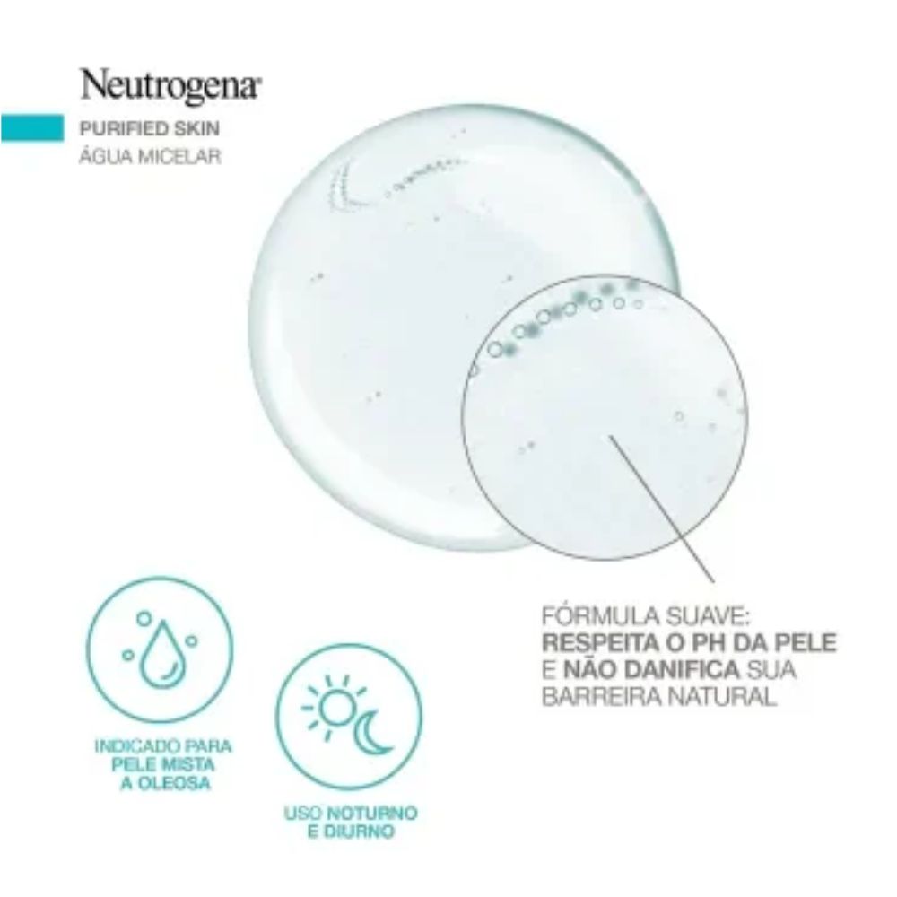 Água Micelar Demaquilante Neutrogena Purified Skin 200mL