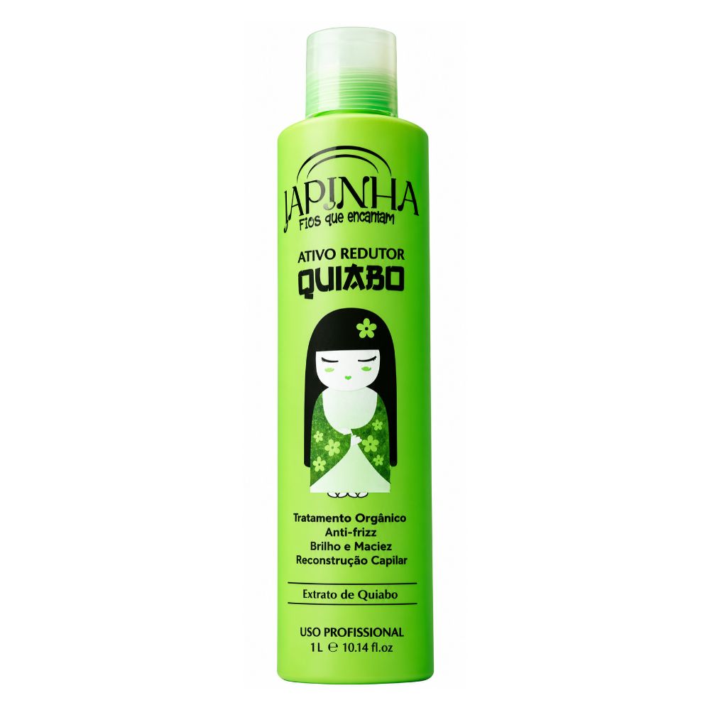 Ativo Redutor Japinha Quiabo 1L Redução de Volume e Controle do Frizz