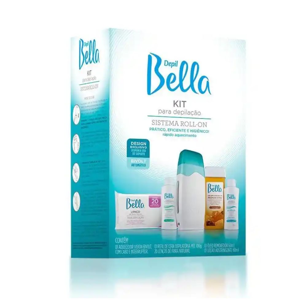 Kit Depilação Depil Bella Sistema Roll-on Bivolt