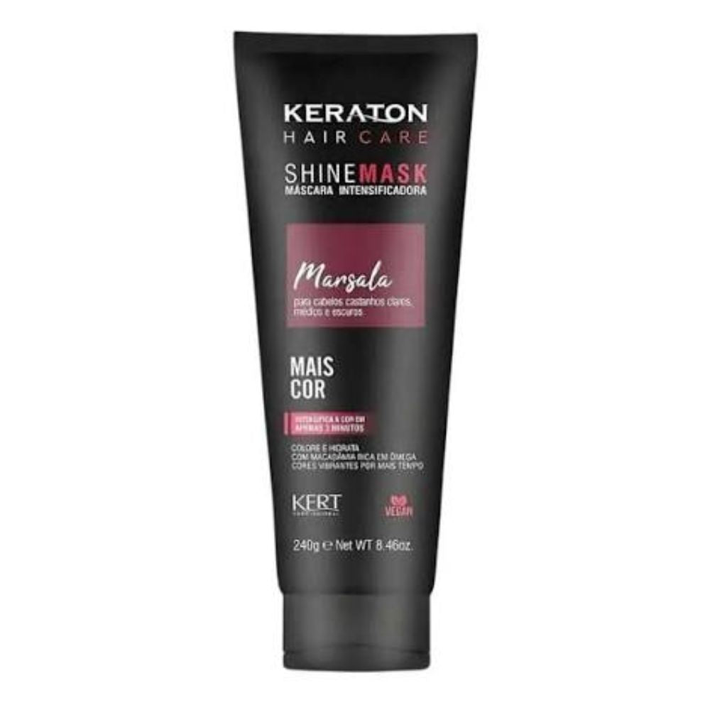Máscara Tonalizante Keraton Shine Mask Marsala 240 g