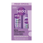Kit Seda Shampoo 300ml + Condicionador 190ml Mega Crescimento