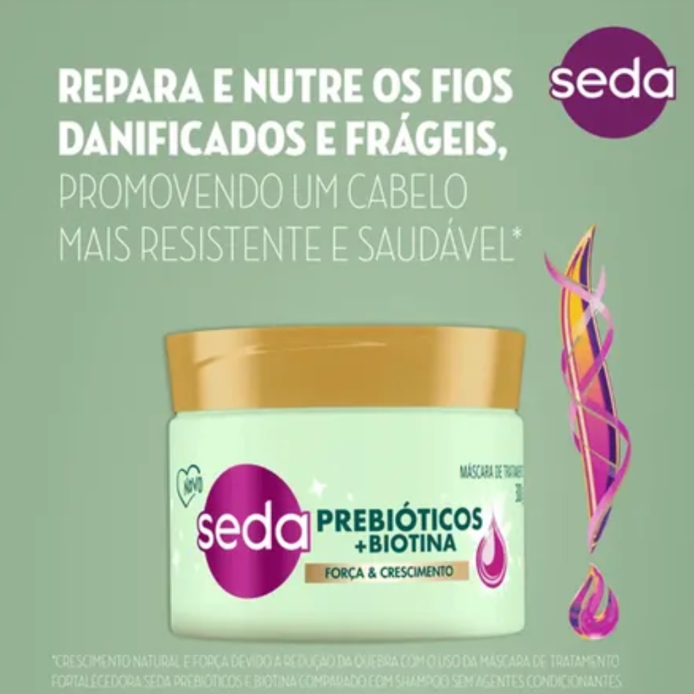 Máscara de Tratamento Seda Força e Crescimento 300g