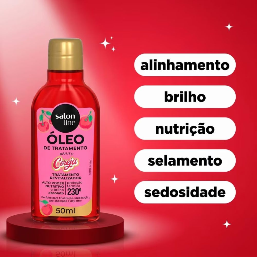 Óleo Capilar Cachos Dos Sonhos Salon Line Multy Cereja 50ml