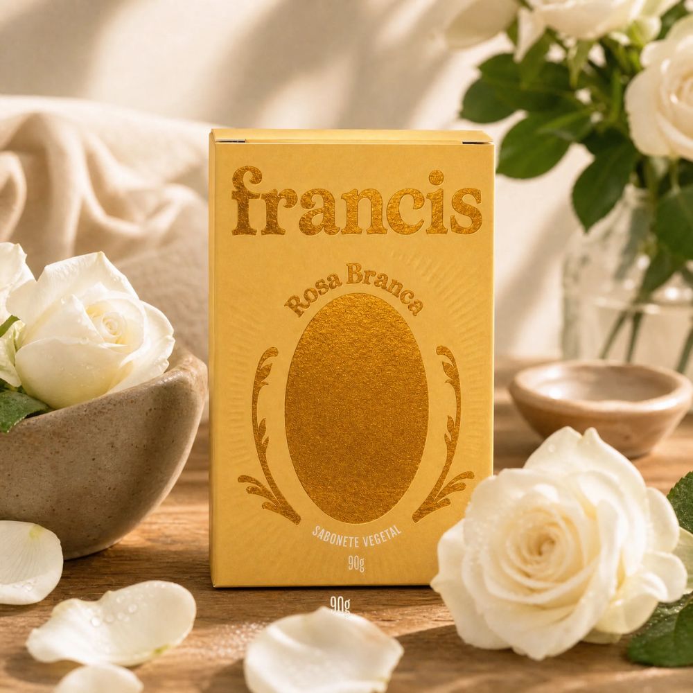 Sabonete em Barra Francis Clássico Rosa Branca 90g