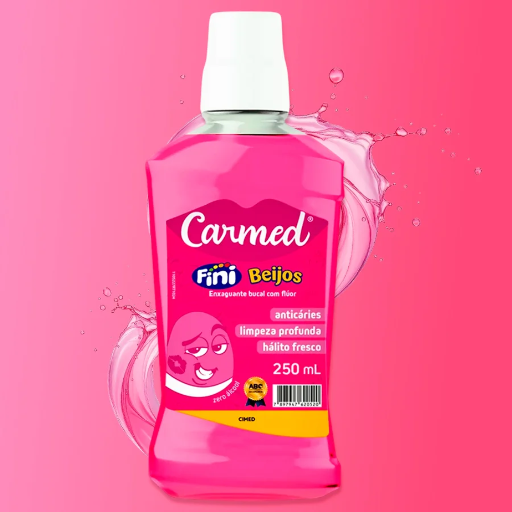 Enxaguante Bucal Carmed Fini Beijos 250ml