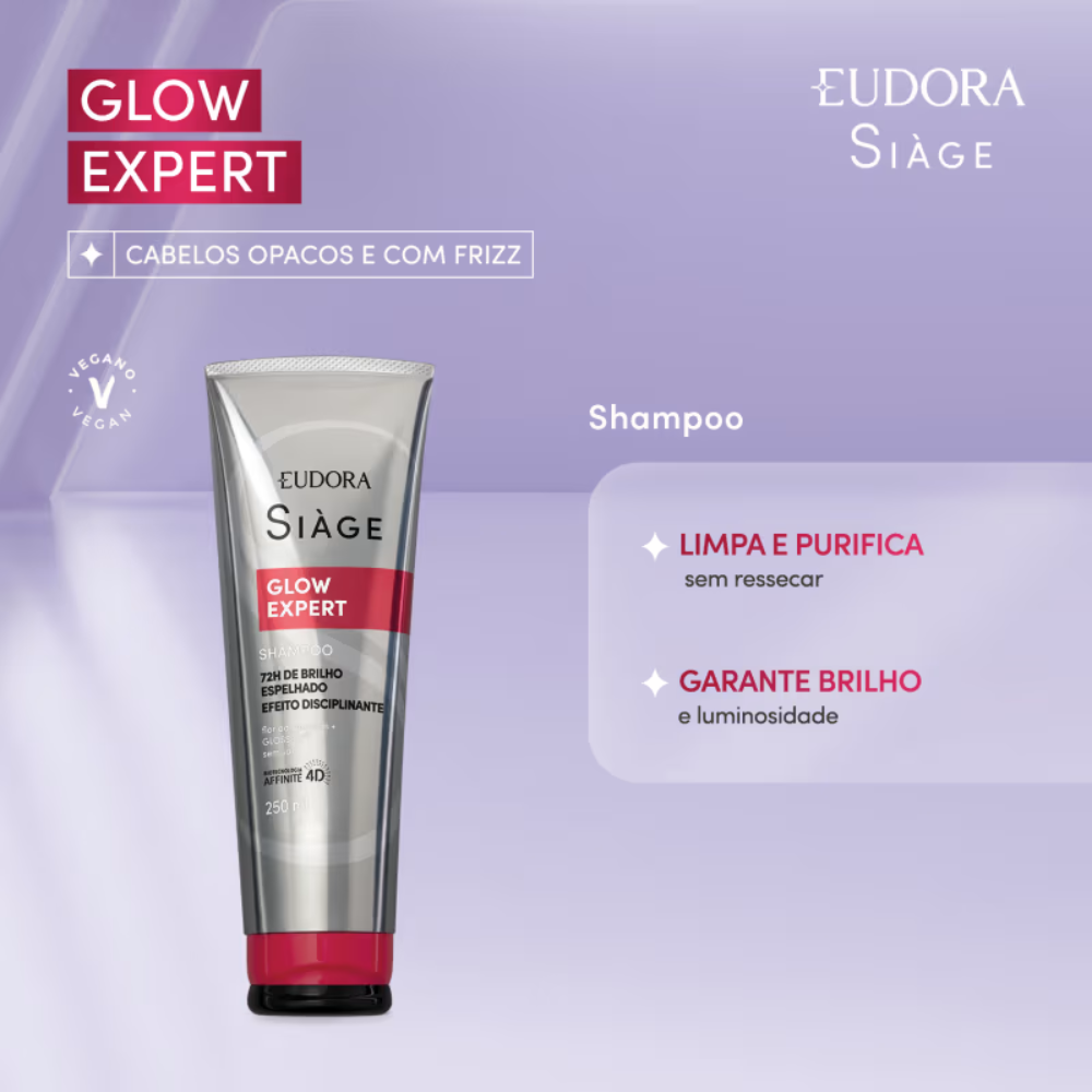 Kit Eudora Siàge Glow Expert Shampoo + Condicionador + Máscara Capilar