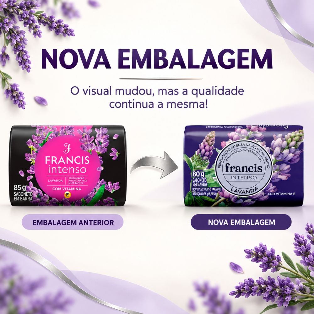 Sabonete Francis Intenso Lavanda 80g