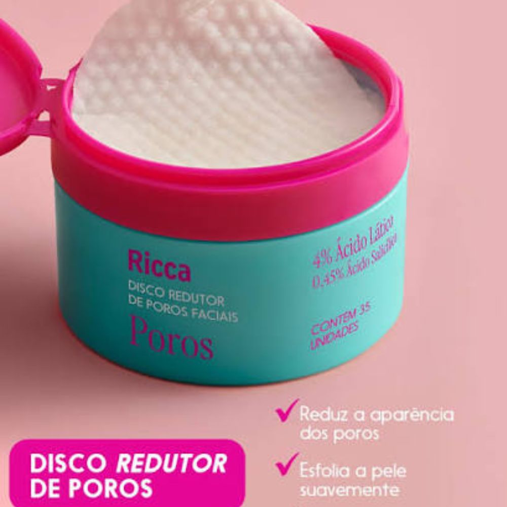 Disco Redutor De Poros Faciais Ricca 35 Unidades