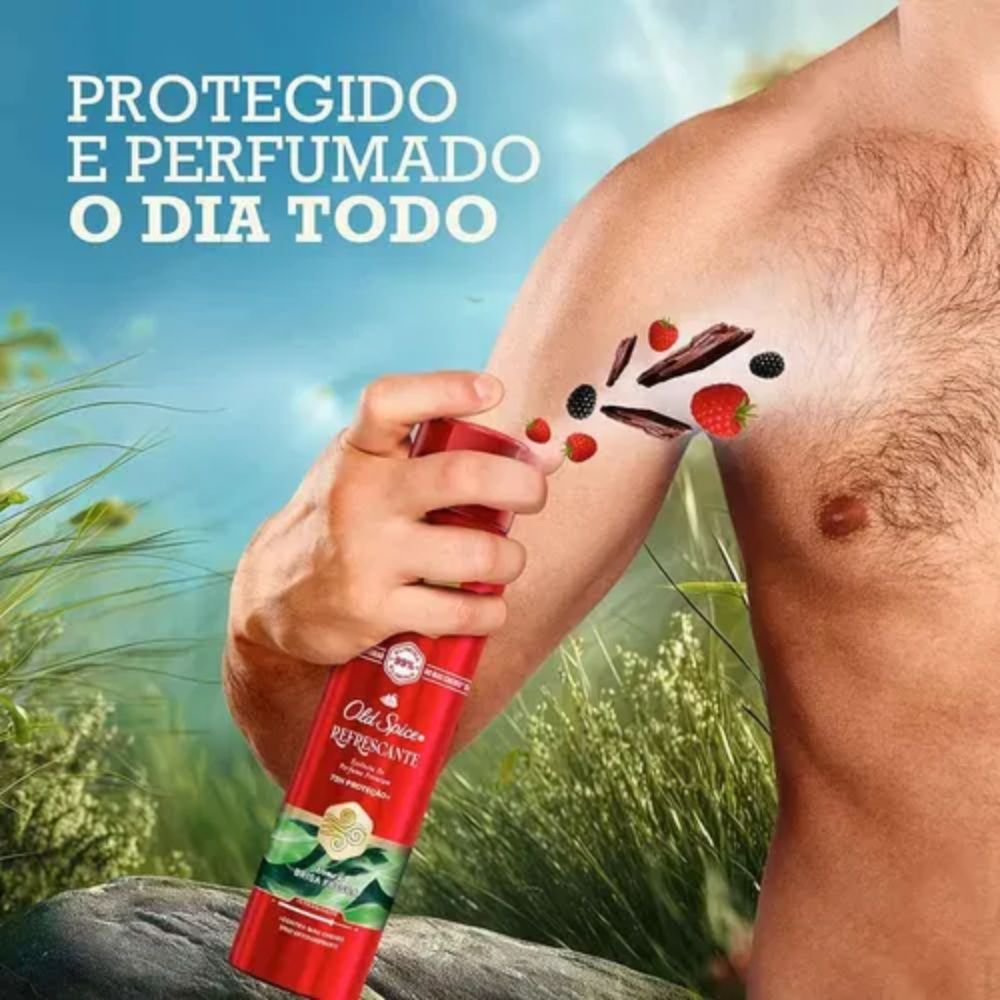 Desodorante Antitranspirante Aerosol Old Spice Refrescante Spray Masculino 72h 150ml