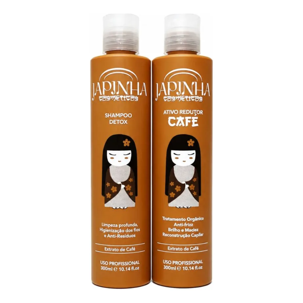 Kit Japinha Café Shampoo + Ativo Redutor 300ml