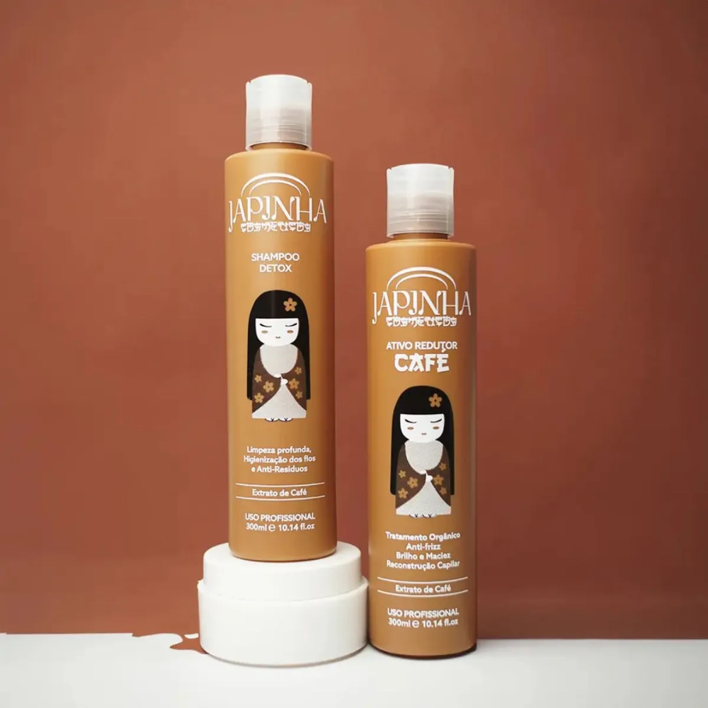 Kit Japinha Café Shampoo + Ativo Redutor 300ml