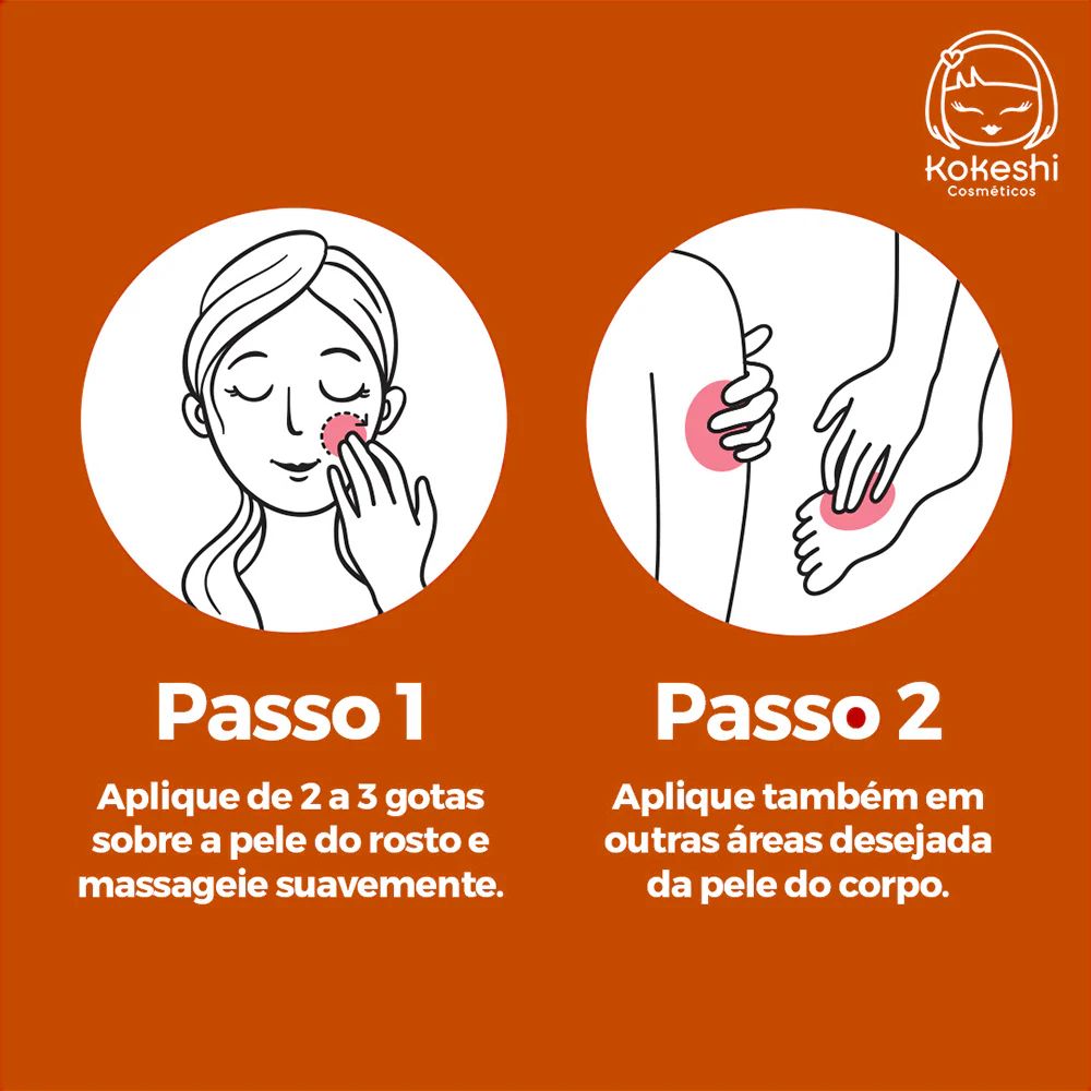 Óleo Facial Kokeshi Rosa Mosqueta 100% 20ml