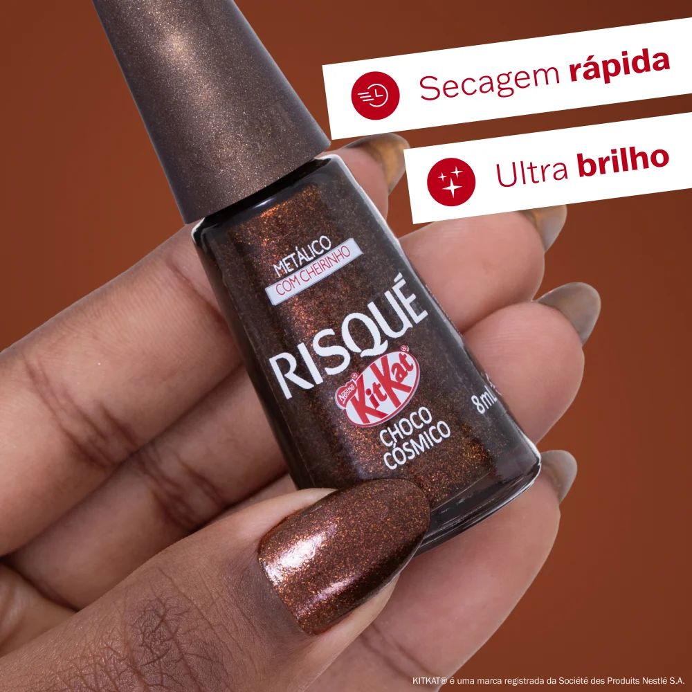 Esmalte Risqué KitKat Choco Cósmico 8ml