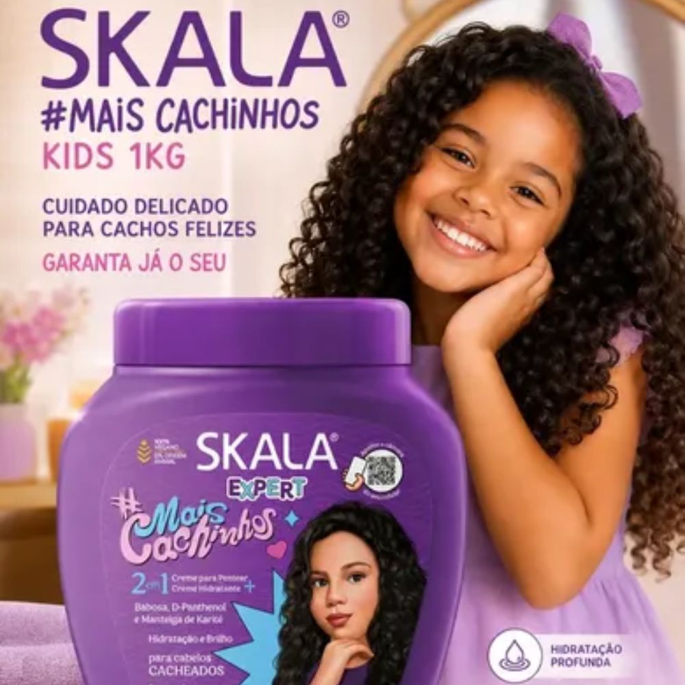 Creme de Tratamento Skala Expert 2 em 1 Mais Cachinhos 1kg