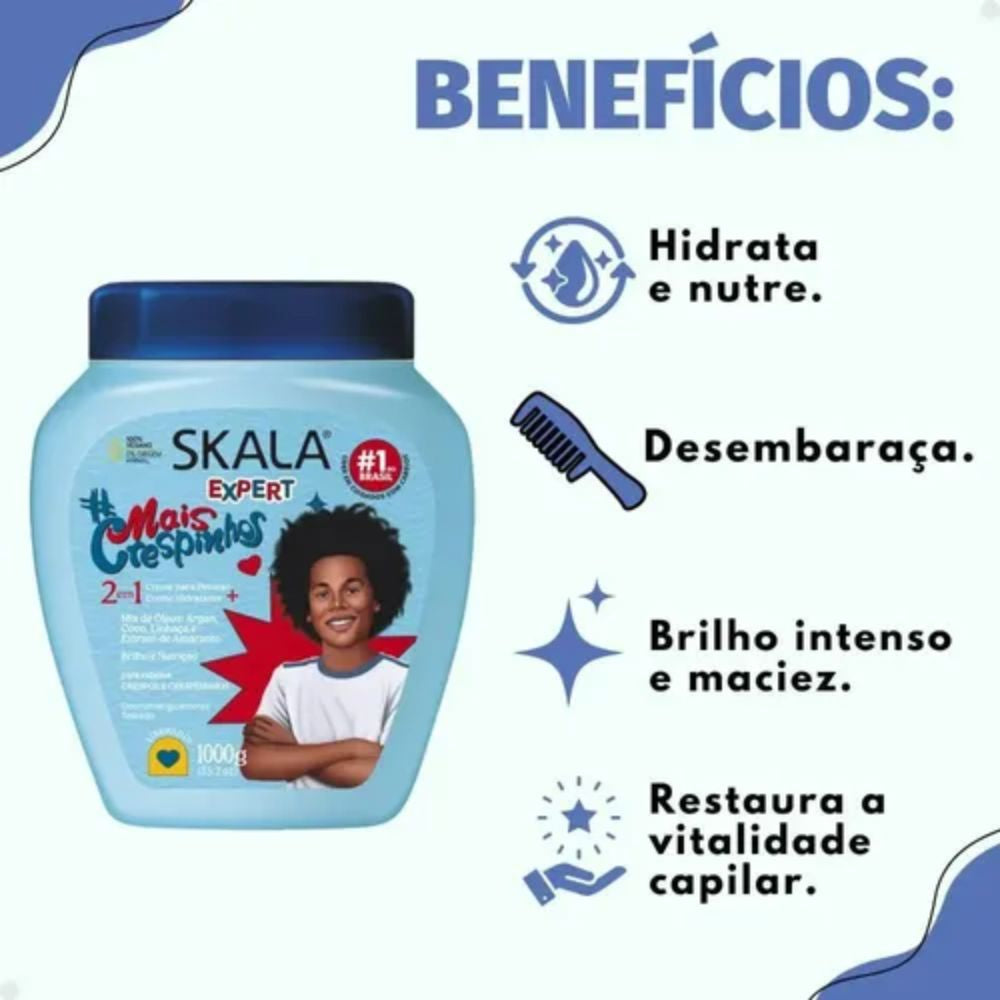 Máscara Capilar Skala Expert Mais Crespinhos 1kg
