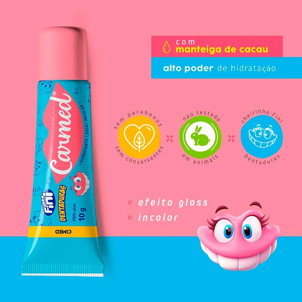 Hidratante Labial Carmed Fini Dentadura 10g