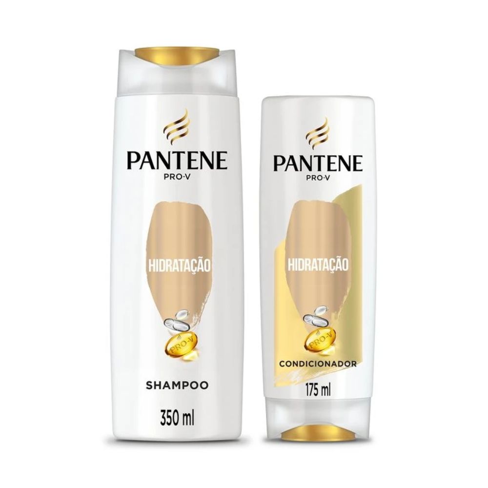 Kit Pantene Shampoo 350ml + Condicionador 175ml Hidratação