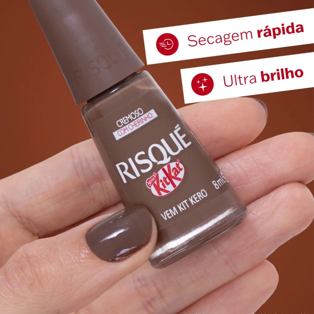 Esmalte Risqué KitKat Vem Kit Kero 8ml