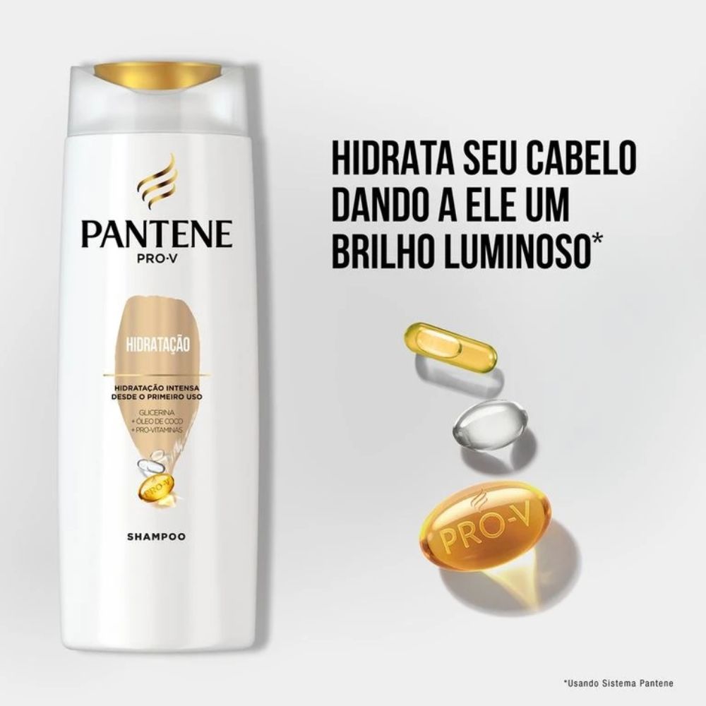 Kit Pantene Shampoo 350ml + Condicionador 175ml Hidratação