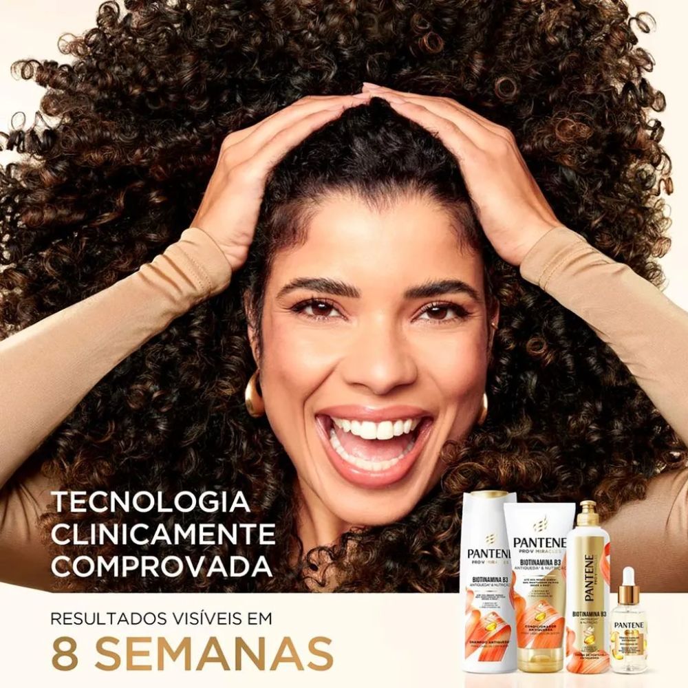 Kit Pantene Shampoo 300ml + Condicionador 155ml Biotinamina