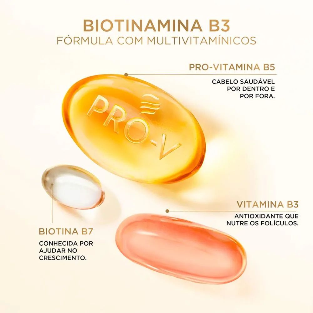 Kit Pantene Shampoo 300ml + Condicionador 155ml Biotinamina