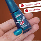 Esmalte Risqué Kit Kat Eu Mereço Esse Glow 8ml
