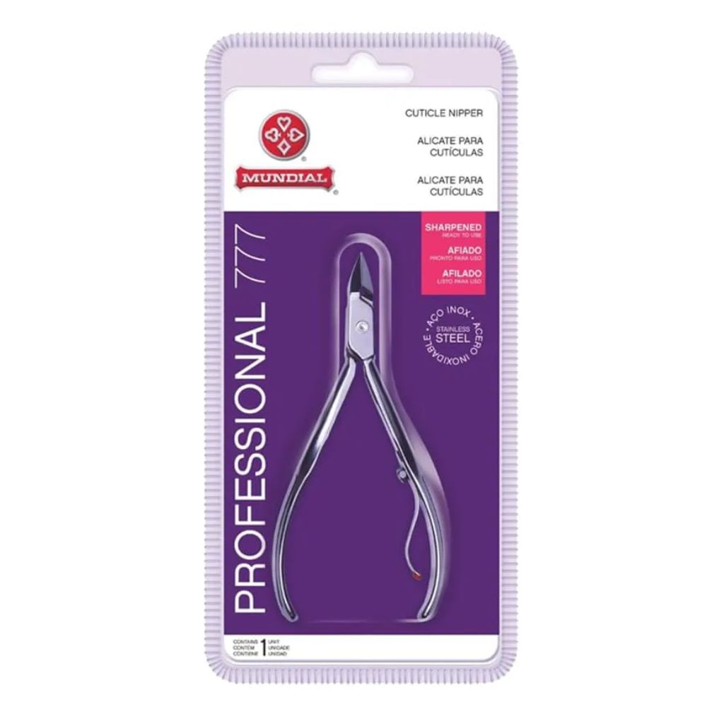 Alicate de Cutícula Mundial Profissional Inox Ref. 777