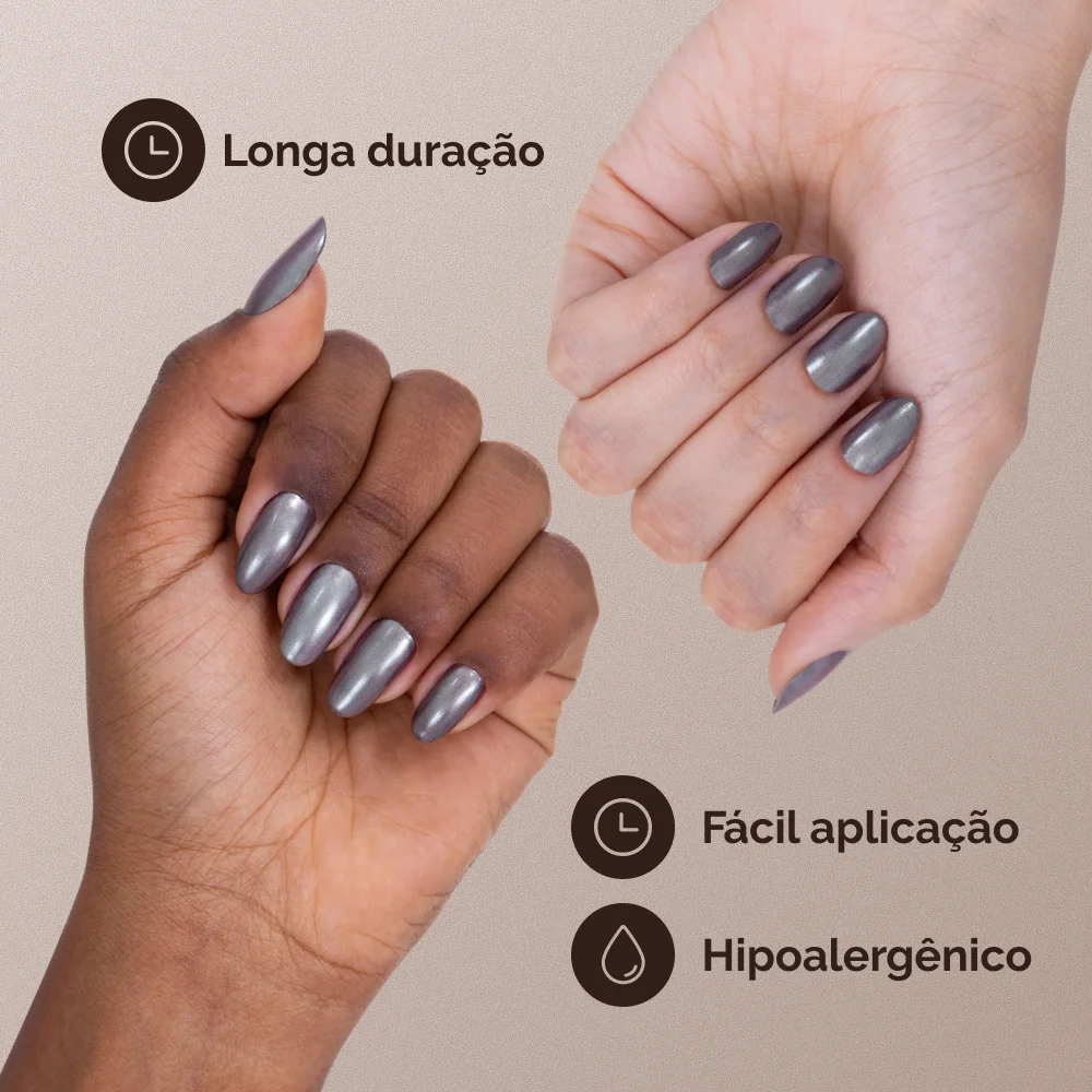 Esmalte Risqué Mistérios do Inverno Tempestade de Cristal Cobertura com Efeito 9ml