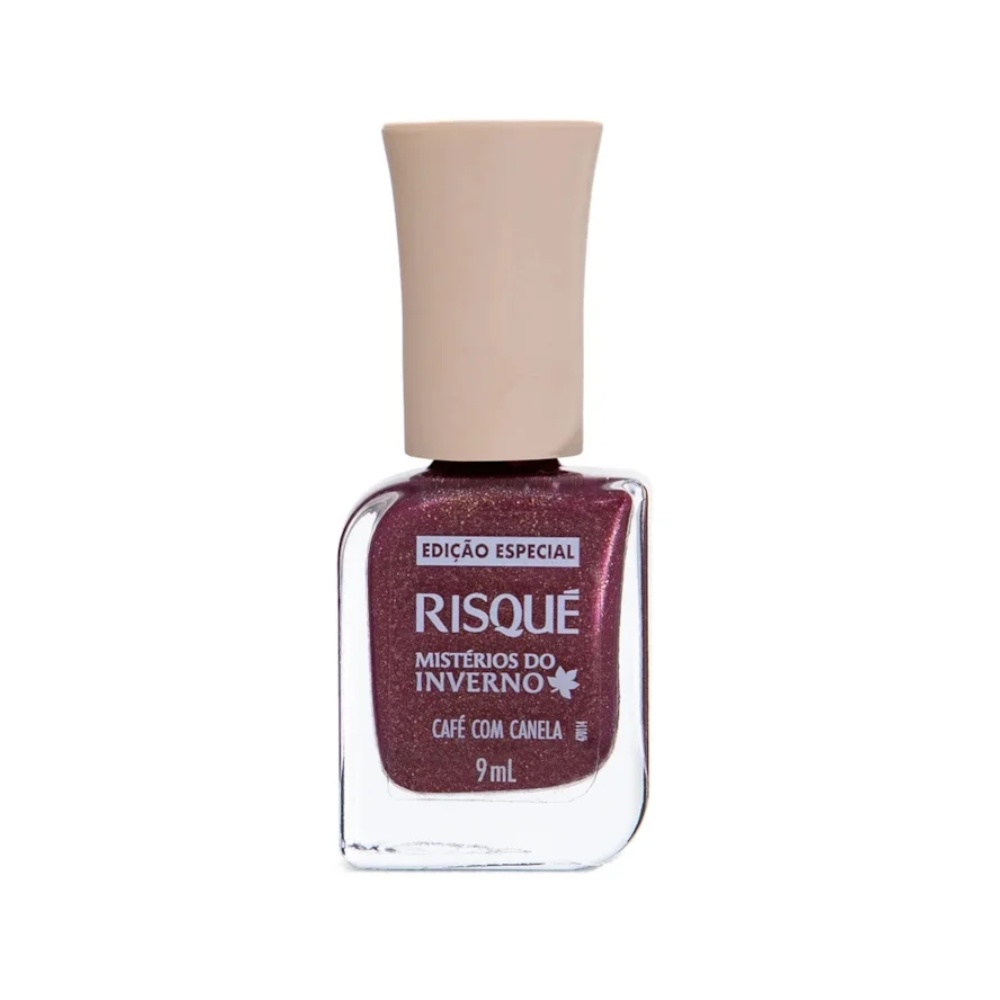 Esmalte Risqué Mistérios do Inverno Café com Canela Metálico 9ml