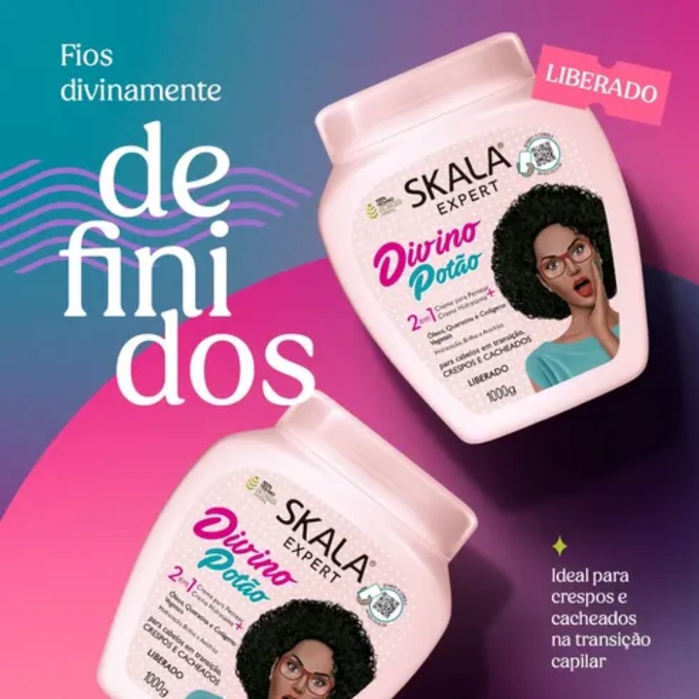 Creme de Tratamento Skala Expert Divino Potão 2 em 1 1000g
