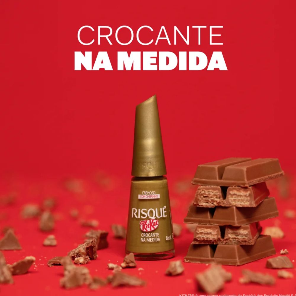 Esmalte Risqué KitKat Crocante Na Medida 8ml