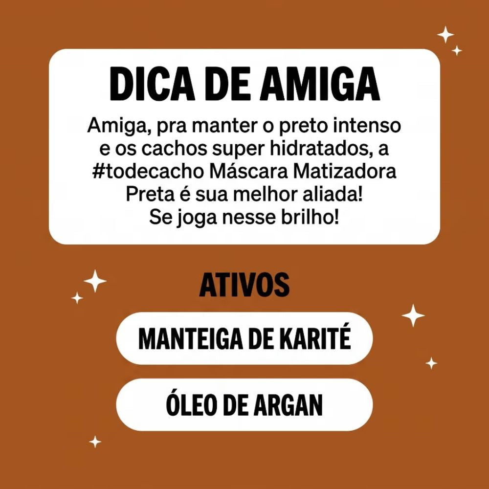 Máscara Matizadora Salon Line #ToDeCacho Preta 300 g