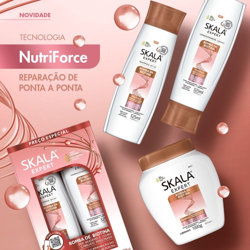 Creme de Tratamento Skala Bomba de Biotina 1000g