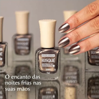 Esmalte Risqué Mistérios do Inverno Granizo Metálico 9ml