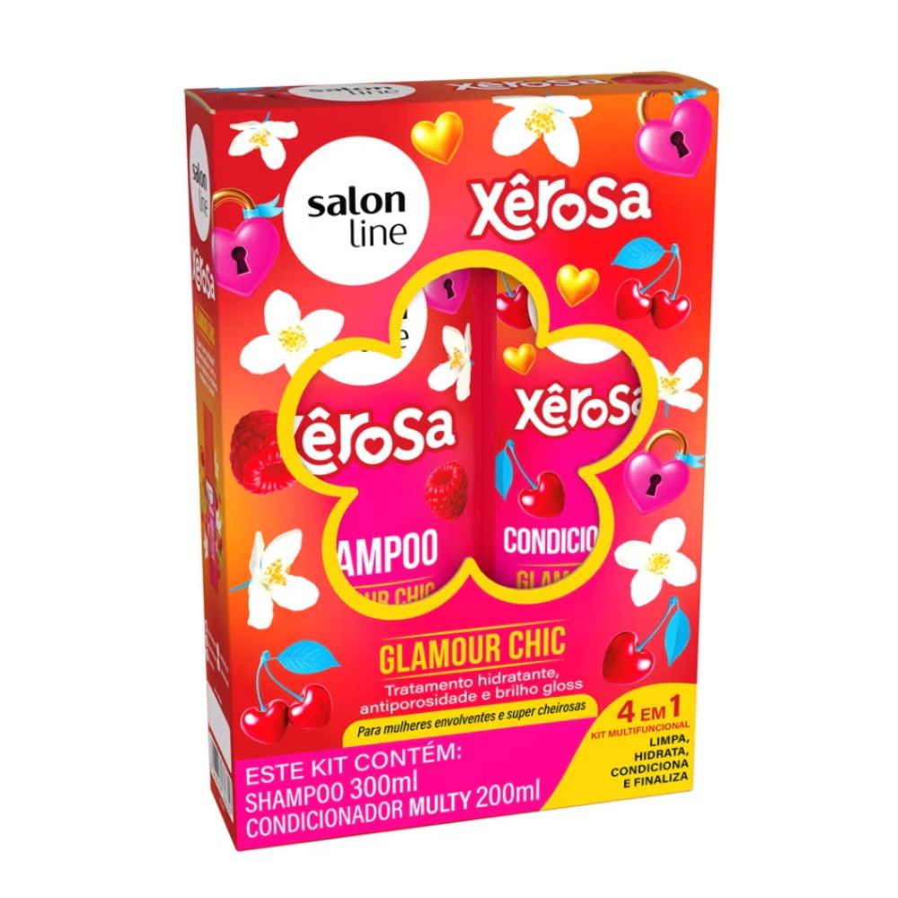 Kit Xêrosa Salon Line Shampoo 300ml + Condicionador 200ml Glamour Chic