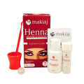 Kit Makiaj Henna 1,5g + Fixador 10ml Castanho Claro
