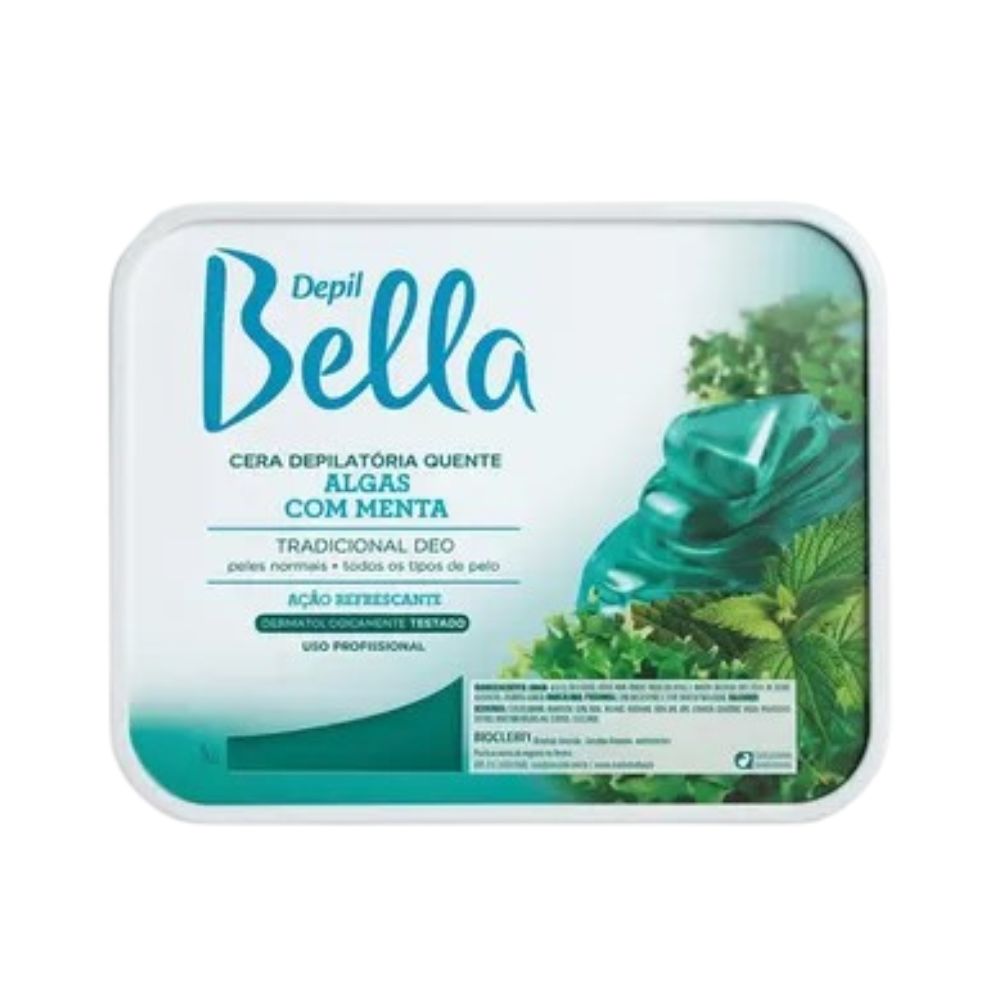 Cera Depilatória Depil Bella Quente Algas com Menta 1kg