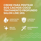Creme para Pentear Salon Line SOS Coco 1kg