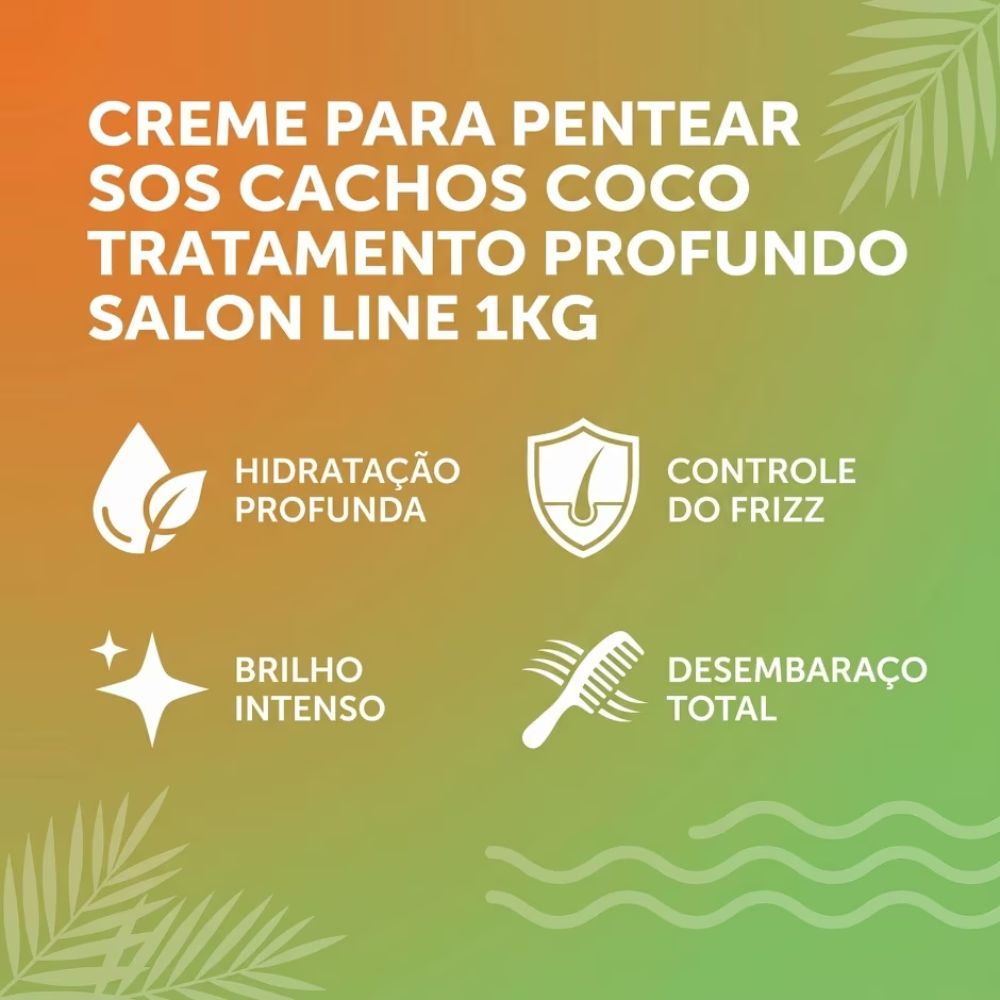 Creme para Pentear Salon Line SOS Coco 1kg