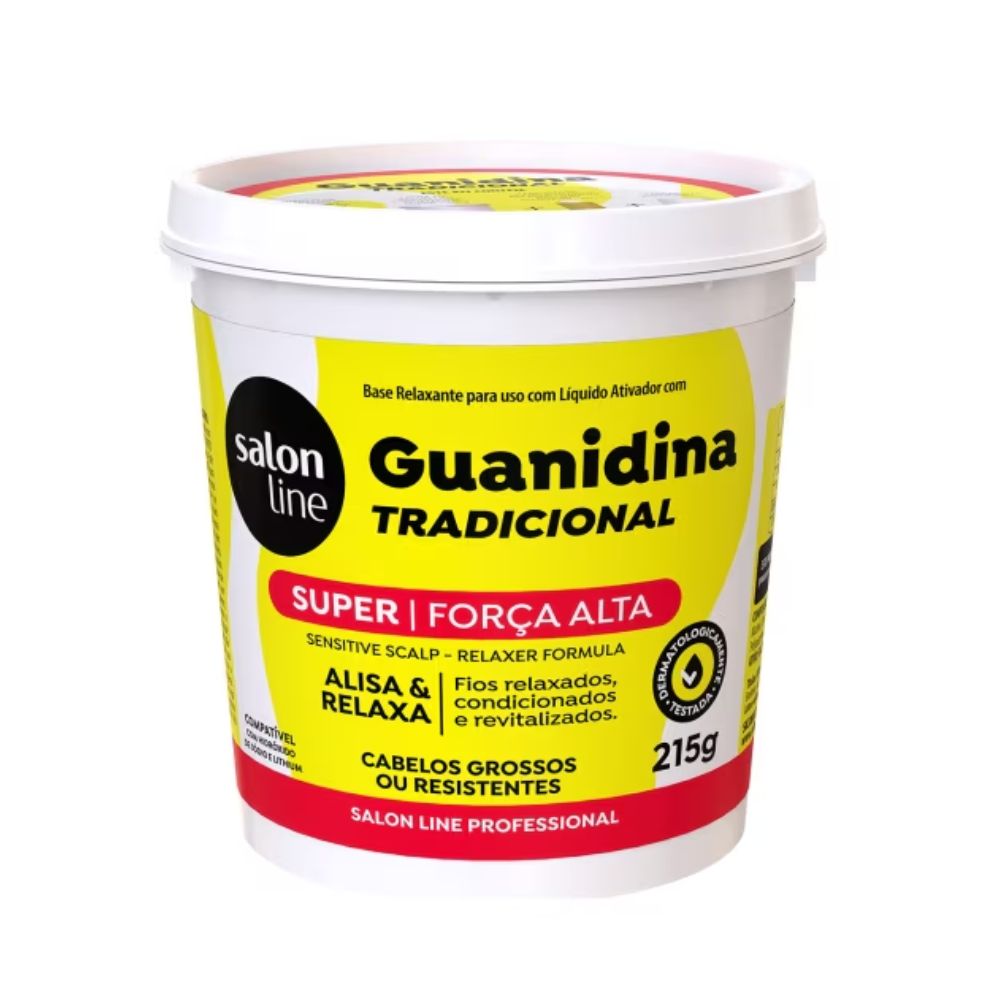Creme Relaxante Salon Line Guanidina Tradicional Super 215g