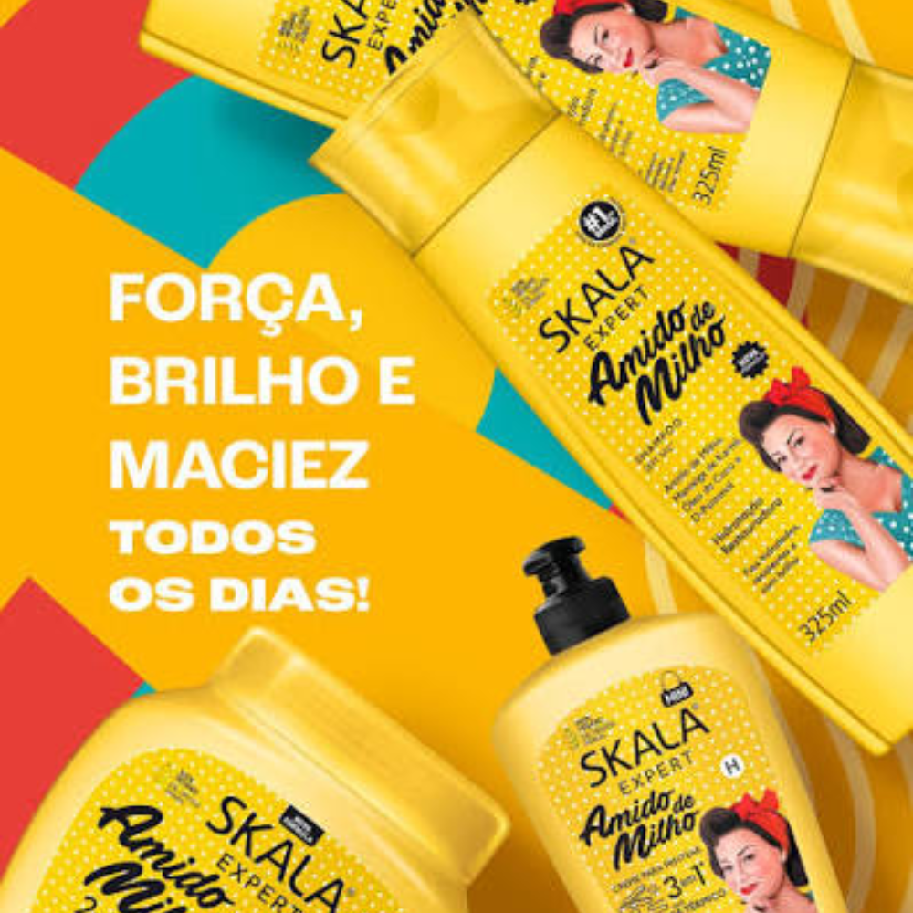 Shampoo Skala Amido de Milho 600ml