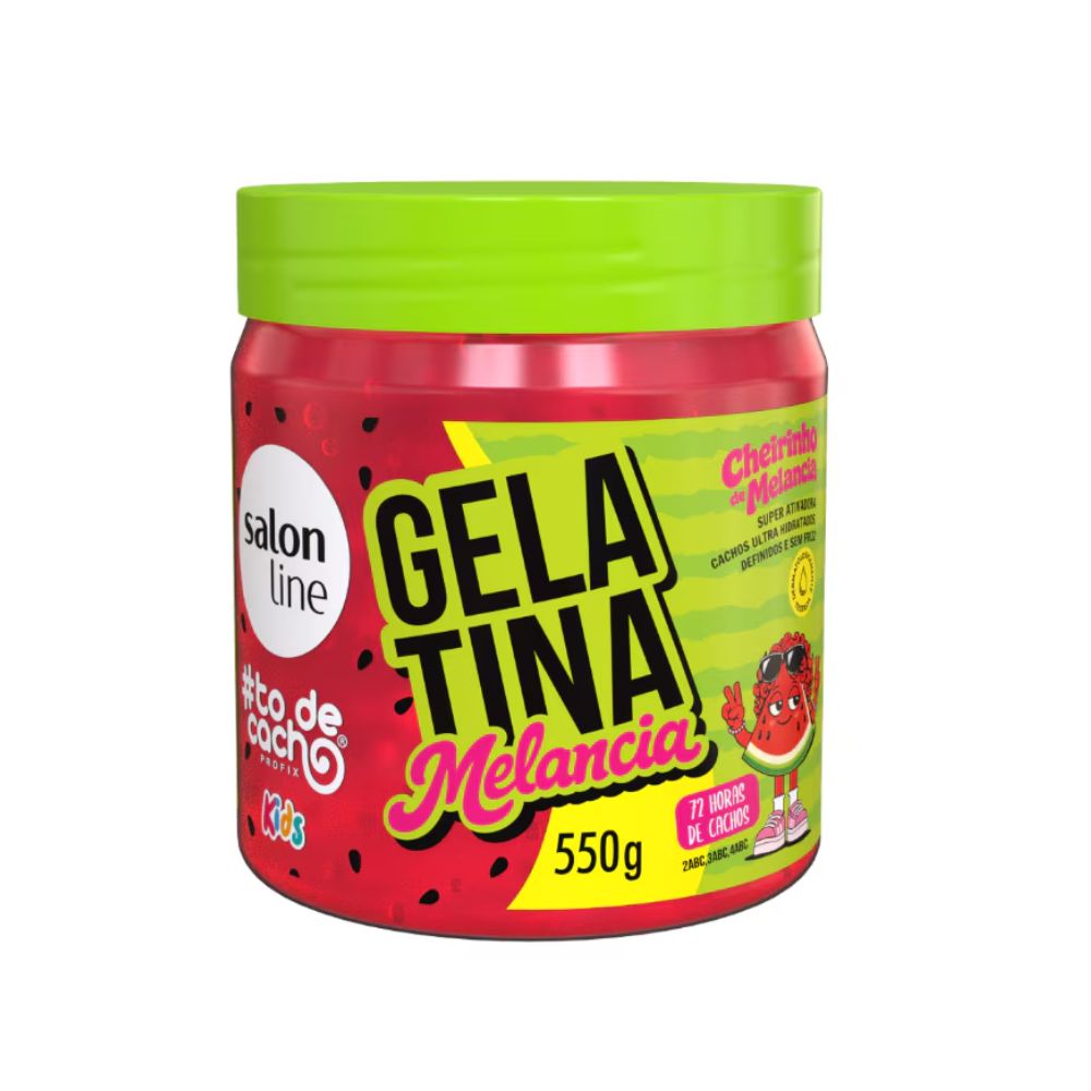 Gelatina Salon Line #ToDeCacho Kids Ativadora Melancia 550g