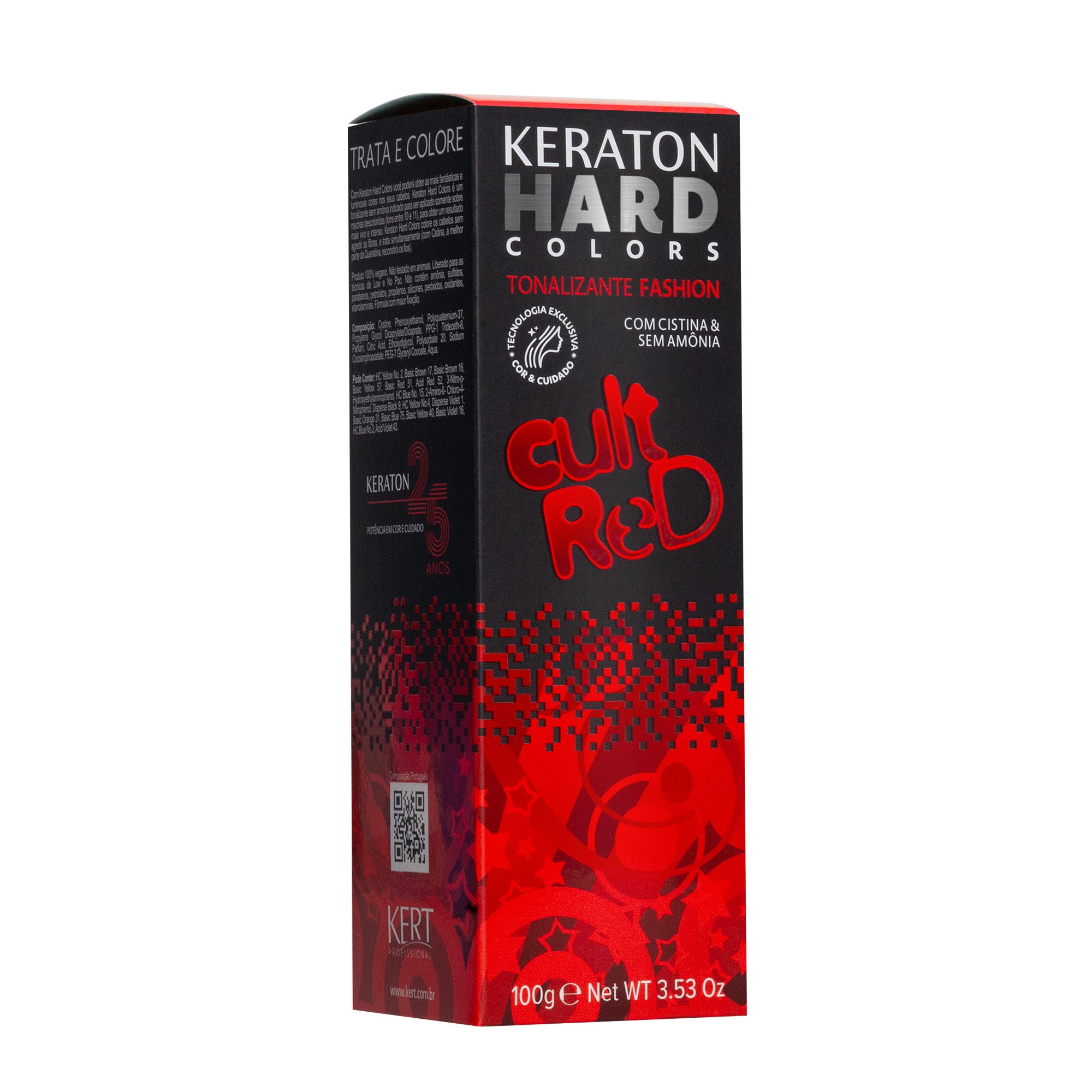 Tonalizante Keraton Hard Colors Cult Red 100g