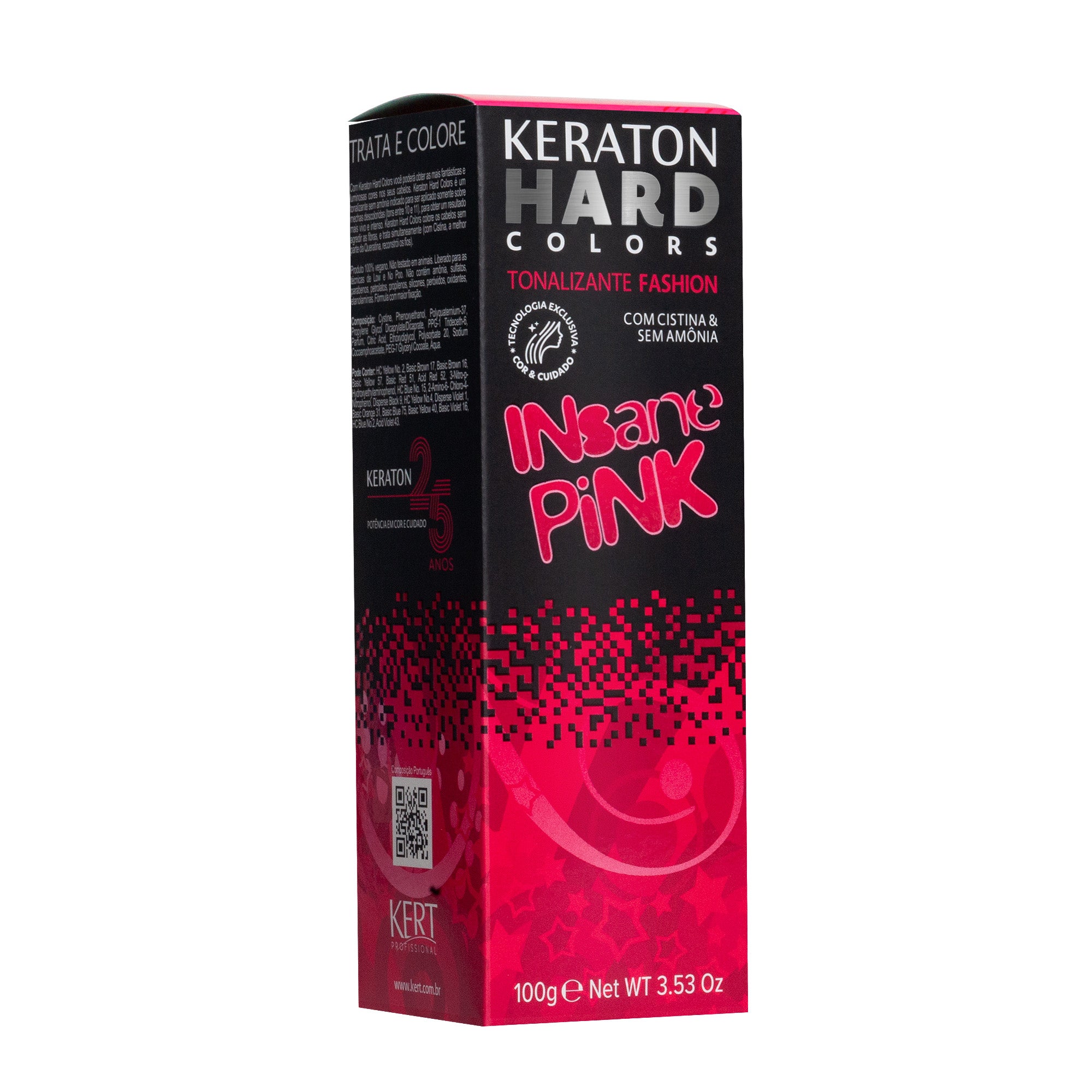 Tonalizante Keraton Hard Colors Insane Pink 100g