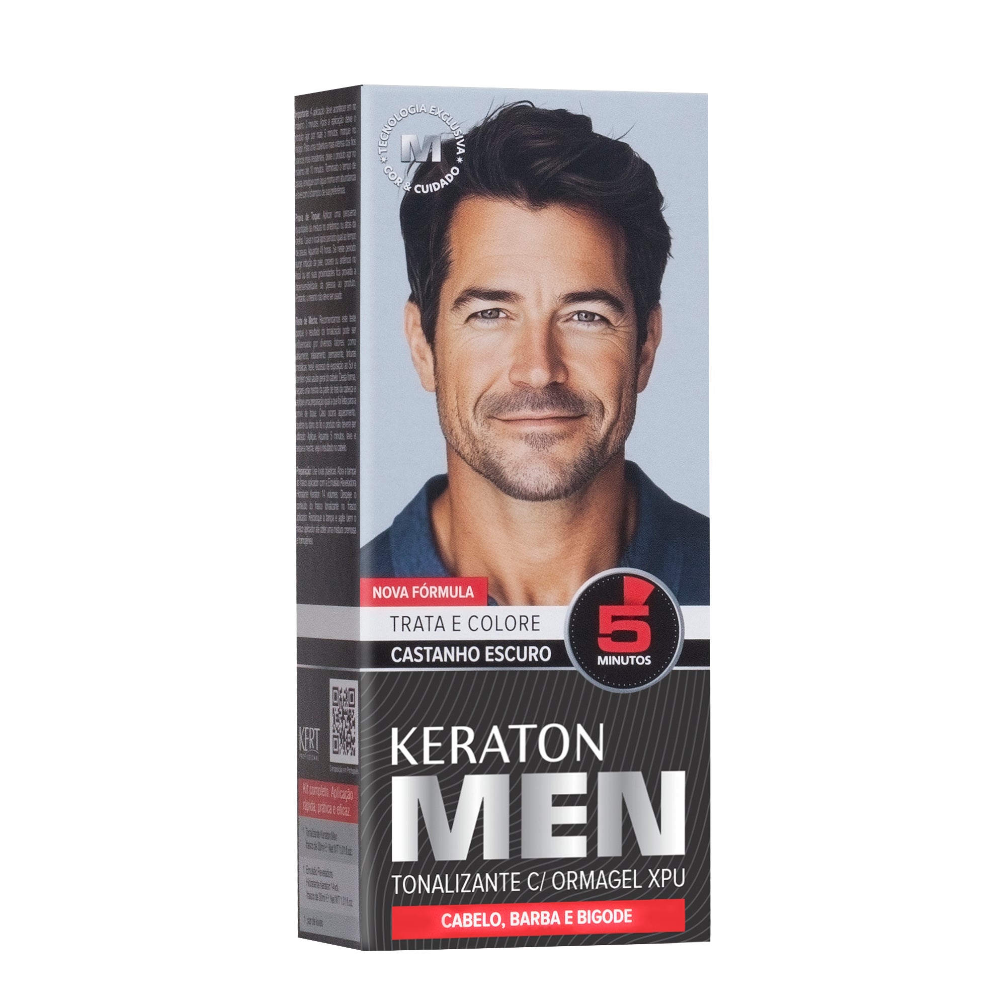 Tonalizante Keraton Men Castanho Escuro 30ml