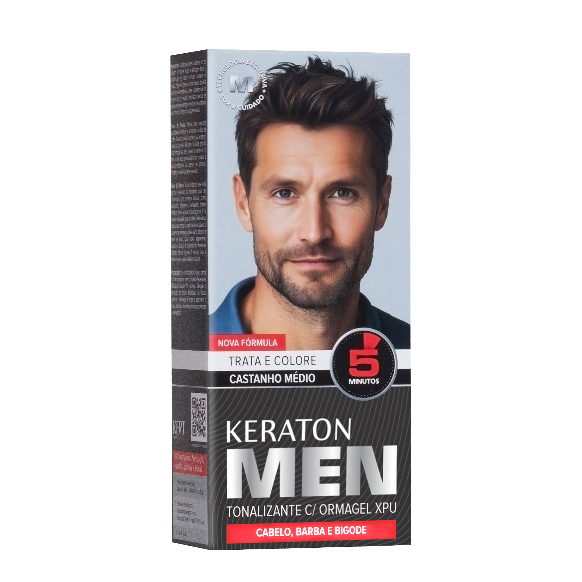 Tonalizante Keraton Men Castanho Médio 30ml